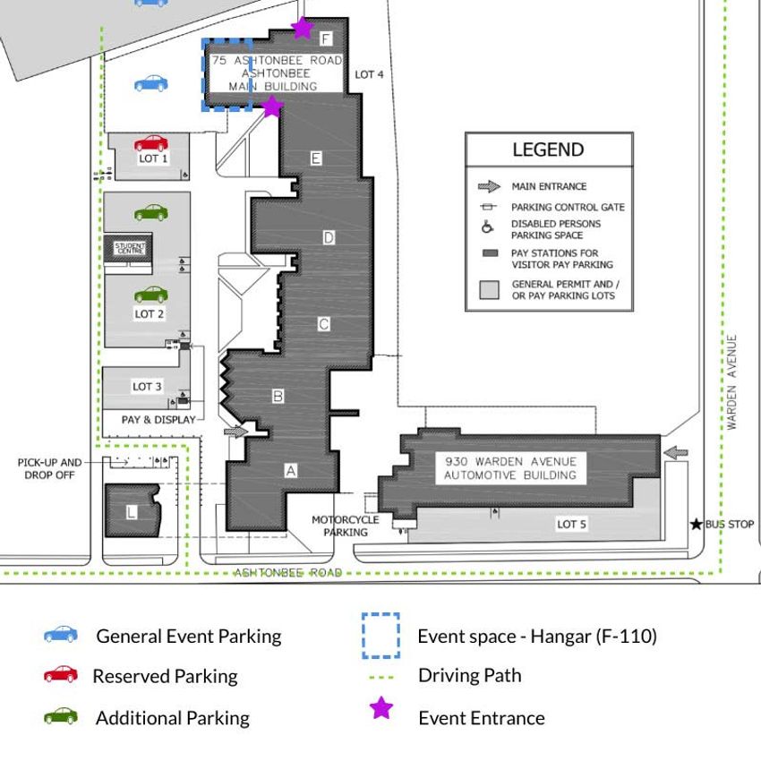 Centennial College Progress Campus Map Map With Cities